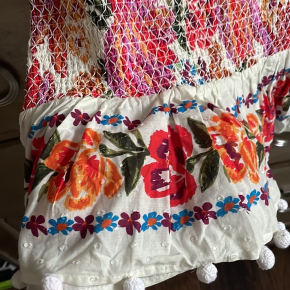 NWOT Farm Rio smocked mini skirt, size XL - Picture 4 of 7